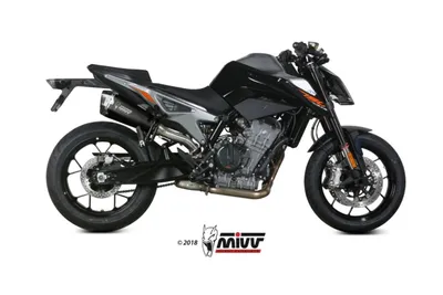 Zdjęcie produktu dla Tłumik Mivv SPORT DELTA RACE SLIP-ON Steel Black do KTM 790 DUKE BJ 2018 >