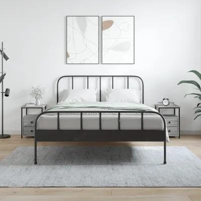 Produktbild von vidaXL Nachttische 2 Stk. Grau Sonoma 34x35,5x50 cm Holzwerkstoff