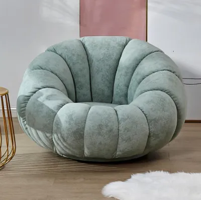 Produktbild von Designer Sessel 1 Sitzer Grau Textil Luxus Lougne Sofa Einsitzer Neu