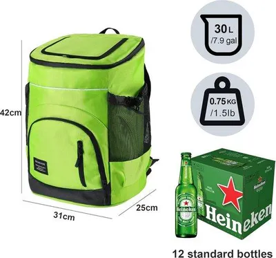 Produktbild von Famanu Kühlrucksack 30 Liter - Isolierte Picknicktasche für Outdoor-Aktivitäten