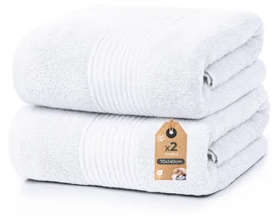 Zdjęcie produktu dla Ręczniki kuchenne, 70x140 cm, 100% bawełna, zestaw 2 sztuk, dobrze chłonące