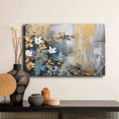 Produktbild von Wallity, 4570GSC-010, Dekorative Leinwandmalerei, Mehrfarbig, 100 % LEINWAND, 45 x 70 cm