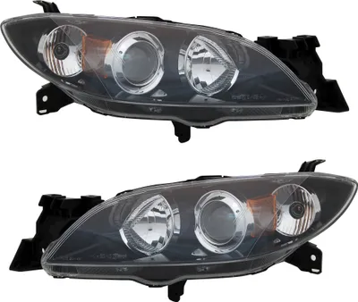 Produktbild von TYC Scheinwerfer Set für Mazda 3 BK 10/2003-12/2009 Limo H7 HB3 Halogen Streusch