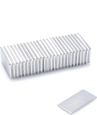 Produktbild von Neodym Magnete 20 x 10 x 1 mm N38 Quader Case - 10 Stück, Extrem stark, Magnettafeln, Kühlschränke, Whiteboards, DIY