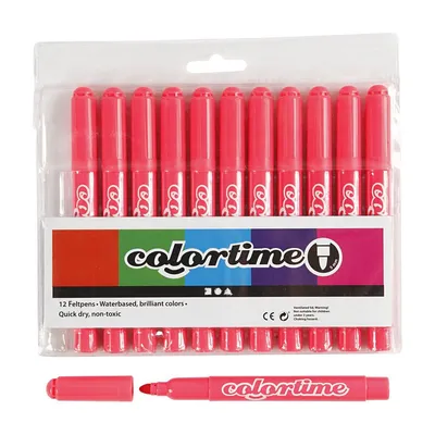 Image de Marqueur Jumbo rose clair, 12 pcs.