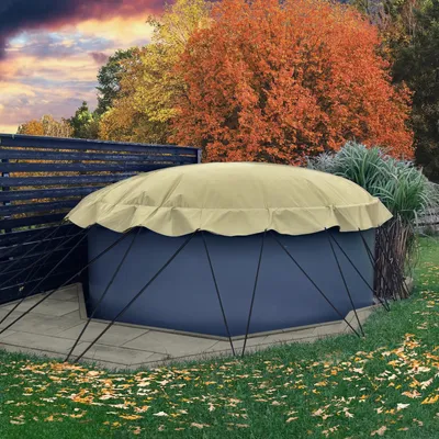 Produktbild von Aufblasbare Pool Abdeckplane für Pool rund 4,50 m sand AirCover Luftkissen Abdeckung