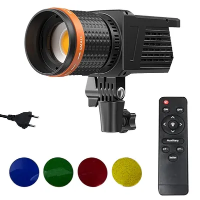 COB-Videolampe 40 W, 4100 lm, 3000-6500 K, RA90+, schwarz