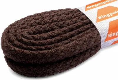 Produktbild von Ringelspitz Schnürsenkel rund 120cm d.braun(132)