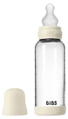 Obrázok produktu pre Bibs, sklenená fľaša na detskú výživu, okrúhly tvar, 240 ml