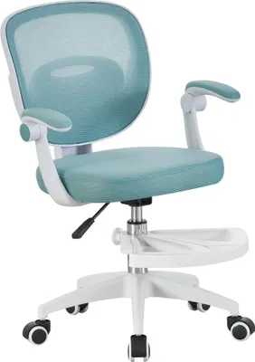 A studio shot of a child's desk chair.