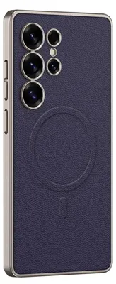Immagine prodotto di Per Samsung Galaxy S25 Ultra GKK MagSafe copertura protettiva in ecopelle Viola