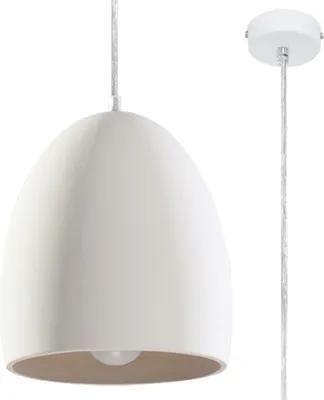 Image de Lampe pendante en céramique FLAWIUSZ 1xE27 15W céramique 122x30x30cm Sollux Lighting