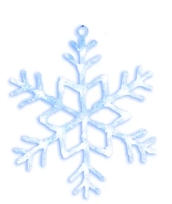 A single snowflake ornament.