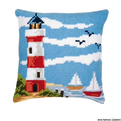 Produktbild von Vervaco Kreuzstich-Set „Seascape“-Kissen