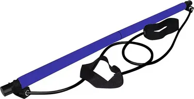 Produktbild von Pilates-Stange mit Widerstandsband – Krafttraining, Dehnübungen für Beine, Hüfte, Taille und Arme – Heimtraining für Männer und Frauen