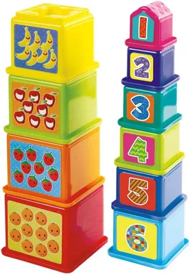 Zdjęcie produktu dla Zestaw wież z klocków PlayGo