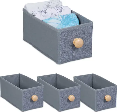 Produktbild von relaxdays Aufbewahrungsbox im 4er Set