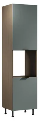 Image de Armoire de cuisine Armoire haute Étagère de cuisine Armoire avec étagères