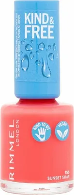 Zdjęcie produktu dla Rimmel Kind & Free, Koralowy, Sunset Soar, Kolorujący, Połysk, 120 h, BUTYL ACETATE, ETHYL ACETATE, NITROCELLULOSE, ADIPIC ACID/NEOPENTYL GLYCOL/TRIMELLITIC ANHYDRIDE...
