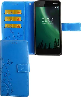 Produktbild von Handyhülle für Nokia 2.1 / Nokia 2 2018 Tasche Wallet Schutz Cover Etuis Blau