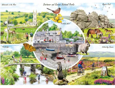 Productafbeelding van GIBSONS Puzzel: Dartmoor & Exmoor, 1000 stukjes