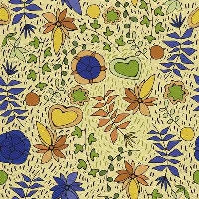 Immagine prodotto di OUTDOOR DECOSTOFFE OXFORD - Motivo fiori e foglie disegnato I DX470