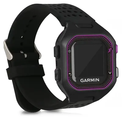 Produktbild von kwmobile 45562.01, Band, Smartwatch, Schwarz, Garmin, Garmin Forerunner 25, Thermoplastische Polyurethane (TPU)