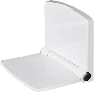 Productafbeelding van Opvouwbare Douchestoel - Douchebank Wandmontage - Veilig Douchen - Inklapbaar Ontwerp - 200 kg Draagvermogen - Wit