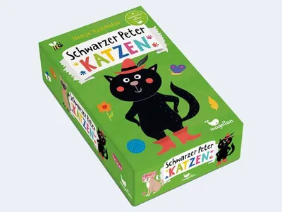 Produktbild von Schwarzer Peter - Katzen 12x7cm Kartengröße
