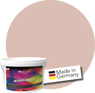 Produktbild von WALLCOVER Wandfarbe Altrosa Hochdeckend Klasse 1 Matt 2,5L für 20 m²