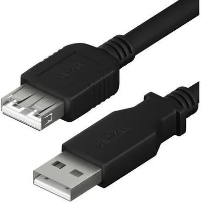 Produktbild von YCU 014 BK USB A M/F Prodluž.kab. YENKEE