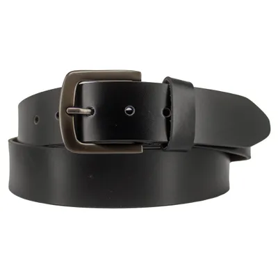Produktbild von Büffelleder Gürtel in Schwarz Hochwertig, Zeitlos für Business und Freizeit Taillenweite 120cm / Gürtellänge 135cm, 3,8cm breit