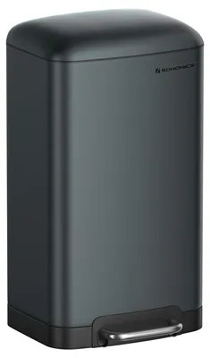 30L Mülleimer mit Pedal, Soft-Close, Stahl, 34,5x27,5x61,5 cm