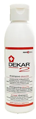 Produktbild von DEKAR-2 Shampoo gegen Kopfläuse, für die Anwendung im Haar und unter der Dusche, 125 ml