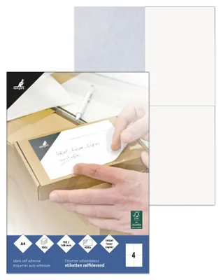 Productafbeelding van Etiket Kangaro ILK 105x148mm doos à 100 vel, 4 etiketten    per A4 vel