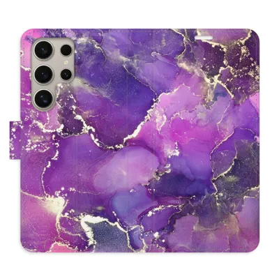 Obrázek produktu pro Flipové pouzdro iSaprio - Purple Marble pro Samsung Galaxy S24 Ultra
