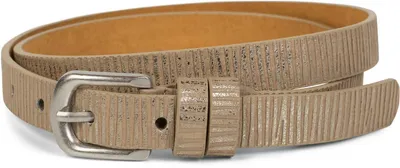 Obrázek produktu pro styleBREAKER úzký jednobarevný pásek s kovovými proužky, vintage, možnost zkrácení, dámský 03010089