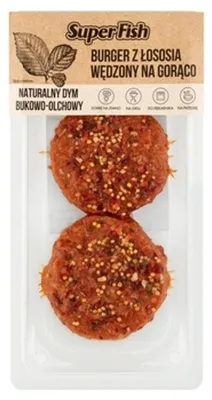 Obrázek produktu pro Burger z łososiem i pieprzem 170 g