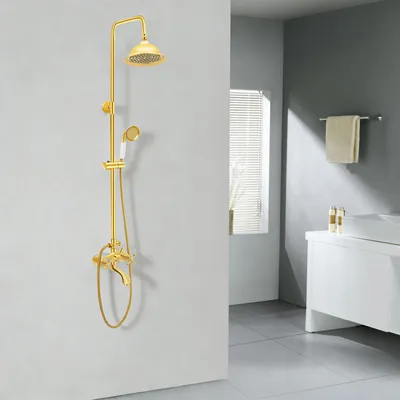 Produktbild von Duschsystem mit  Handbrause Duschset Duscharmatur  Armatur Regendusche Brause Dusche Duschkopf Bad für Badezimmer Dusche