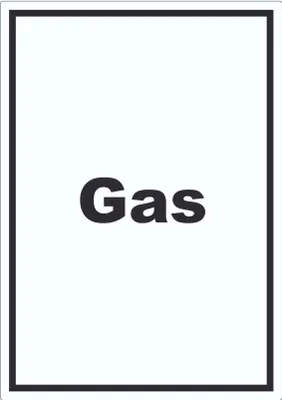 Produktbild von Gas Aufkleber mit Text Anschluss hochkant A0 (841x1189mm)