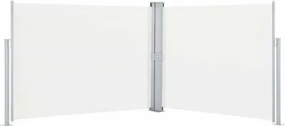 Produktbild von vidaXL Ausziehbare Seitenmarkise Creme 140 x 1000 cm