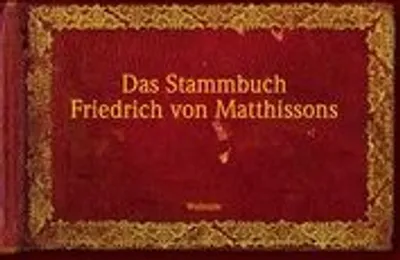 Produktbild von Das Stammbuch Friedrich von Matthissons