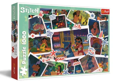 Productafbeelding van Trefl Lilo & Stitch, 1000 stukjes, Puzzel met afbeeldingen uit de tekenfilms