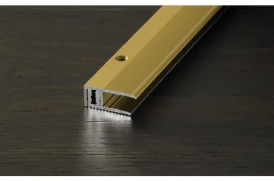 Produktbild von PROLINE Champagne 2 Meter Bodenprofil, PROVARIO Universal Aluminium eloxiert, schraubbares System, Höhenverstellung, Bewegungsfuge, für schwimmend verlegte Bodenbeläge