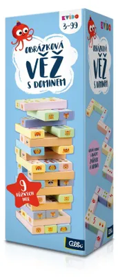 Zdjęcie produktu dla Albi Kvído - Wieża z obrazkami i grą w domino