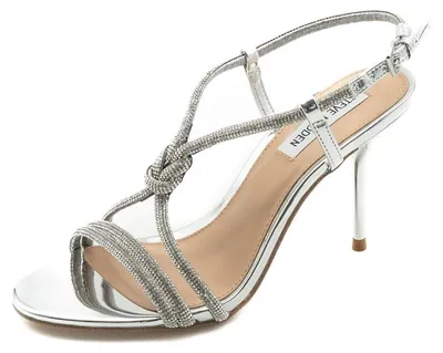 Obrázok produktu pre Steve Madden – dámske topánky, farba: strieborná, výška podpätku: 9 cm, model: PE26, veľkosť: 40