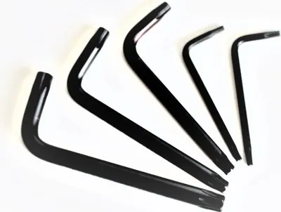 Image de SALTUS Jeu de clés mâles torx 5 pces 8-40 Tournevis coudé Clé à douille