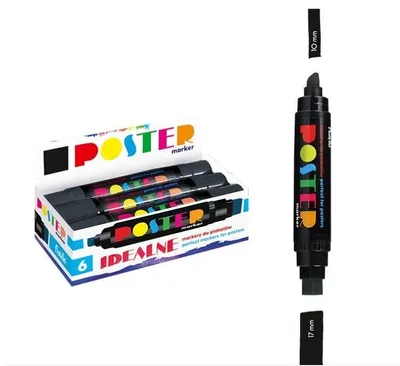 Produktbild von Plakatmarker GR-1712 schwarz (6 Stück) FIORELLO