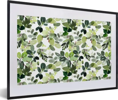 Produktbild von MuchoWow® Gerahmtes Poster Weihnachten - Pflanzen - Mistelzweig 60x40 cm - Poster mit Schwarzem Bilderrahmen Wandposter Rahmen Foto Bilder - Schlafzimmer - Plakat in Rahmen - Drucken