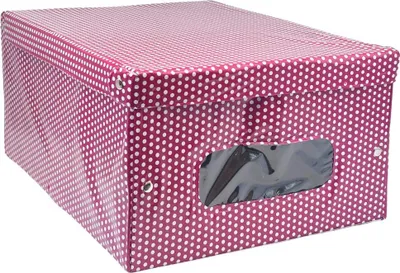 Obrázek produktu pro Domopak Box úložný s víkem, puntíky
